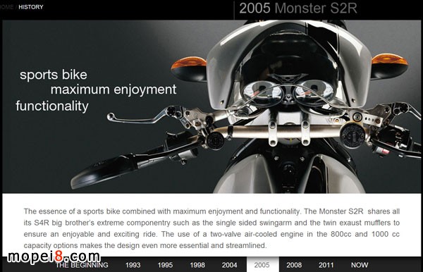 2005 MONSTER S2RͬrƳ800cc/1,000cc汾